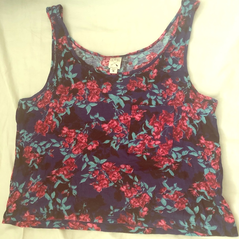 LA Hearts Crop Top M